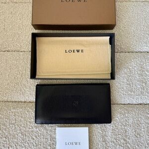 Loewe Black Leather Wallet with Box